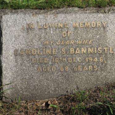 BANNISTER Caroline S. -1946