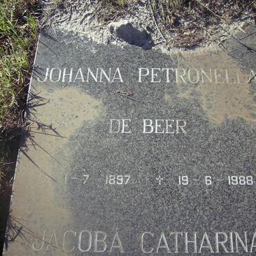 BEER Johanna Petronella 1897-1988, DE BEER Jacoba Catharina 1903-1995_2