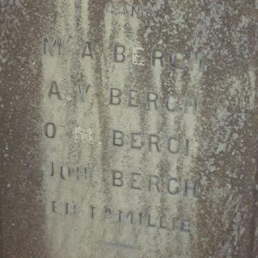 BERGH M.A. :: BERGH A.V. :: BERGH O M. :: BERGH John and Family