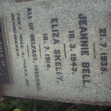 BELL William -1935 :: BELL Jeannie -1943 :: SKELLY Eliza -1914