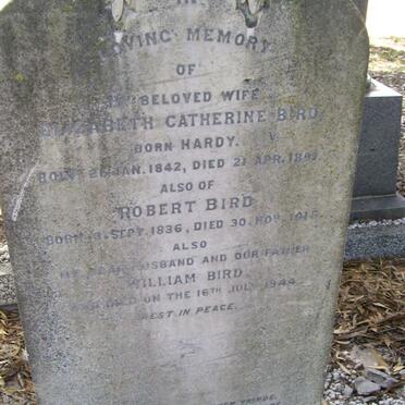 BIRD Robert 1836-1915 &amp; Elizabeth Catherine HARDY 1842-1893 :: BIRD  William -1944