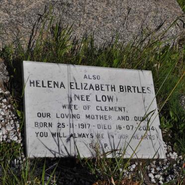 BIRTLES Helena Elizabeth nee LOW 1917-2004
