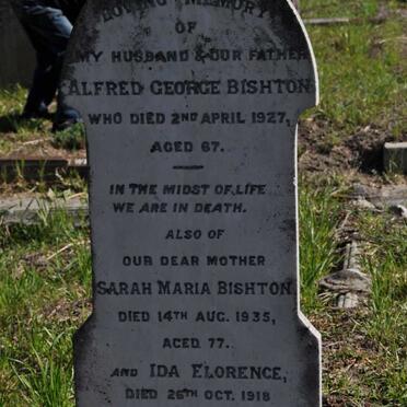 BISHTON Alfred George -1927 &amp; Sarah Maria -1935 :: BISHTON Ida Florence -1918