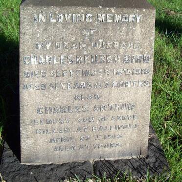 BIRD Charles Reuben -1912 :: BIRD Charles Arthur -1915
