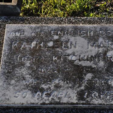 BORGSTROM Kathleen Mary nee KITCHINER 1892-1973