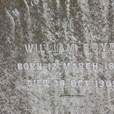 BOYD William 1838-1909 