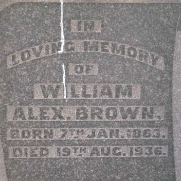 BROWN William A. 1863-1936