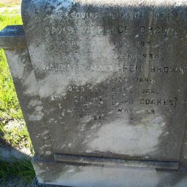 BROWN Wallace Maclafen 1894-1968 &amp; Mary COAKES 1899-1962 :: BROWN Davis Wallace 1932-1934