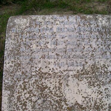 BROADHEAD Joseph Read -1927