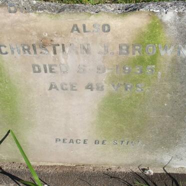 BROWN Christian J. -1935