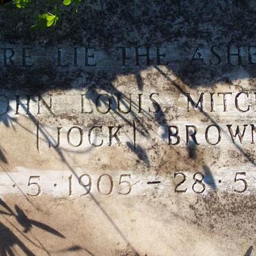 BROWN John Louis Mitchell 1905-1986