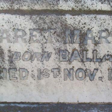 BROWN Margaret Maria nee BALLARD -1958