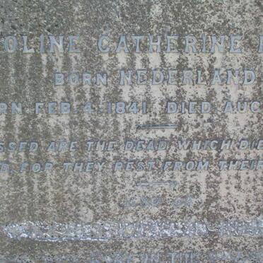 RUSHIN Caroline Catherine 1841-1896