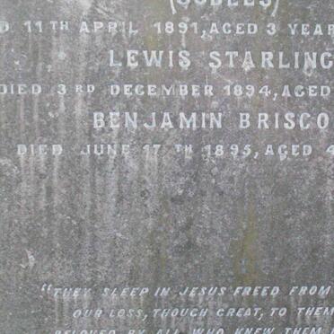 BRISCOE Lewis -1894 :: BRISCOE Benjamin -1895