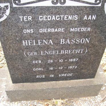BASSON Helena nee ENGELBRECHT 1897-1972