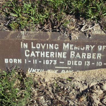 BARBER Catherine 1873-1943