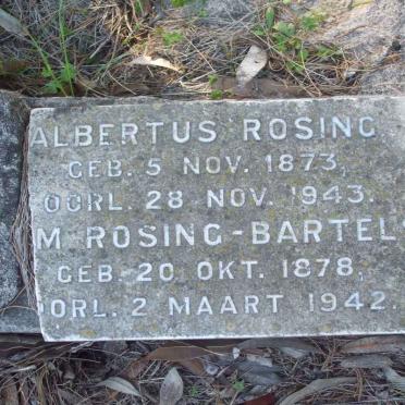 BARTELS Fennie 1886-1951 :: ROSING Albertus 1873-1943 &amp; M. BARTELS 1878-1942