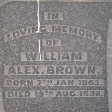 BROWN William A. 1863-1936