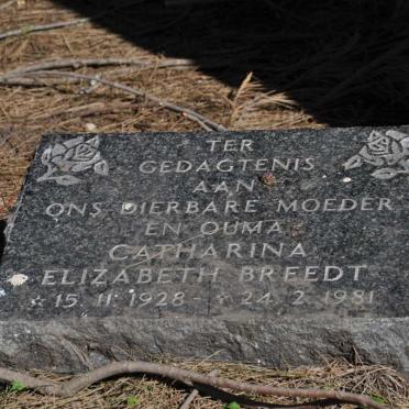 BREEDT Catharina Elizabeth 1928-1981