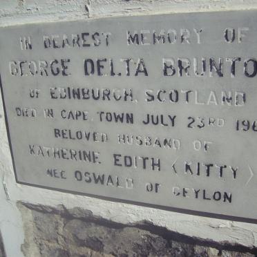 BRUNTON George Delia -1969