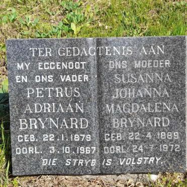BRYNARD Petrus Adriaan 1879-1967 &amp; Susanna Johanna Magdalena 1889-1972