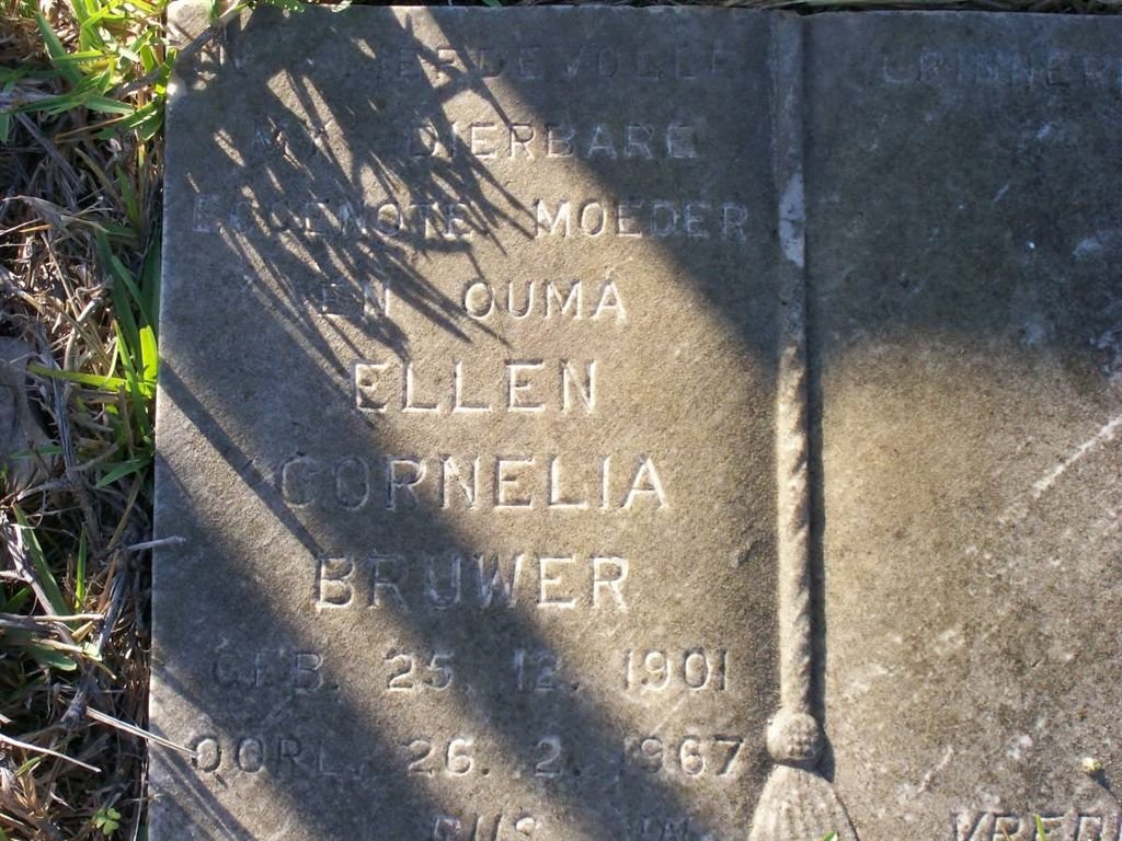 BRUWER Ellen Cornelia 1901-1967