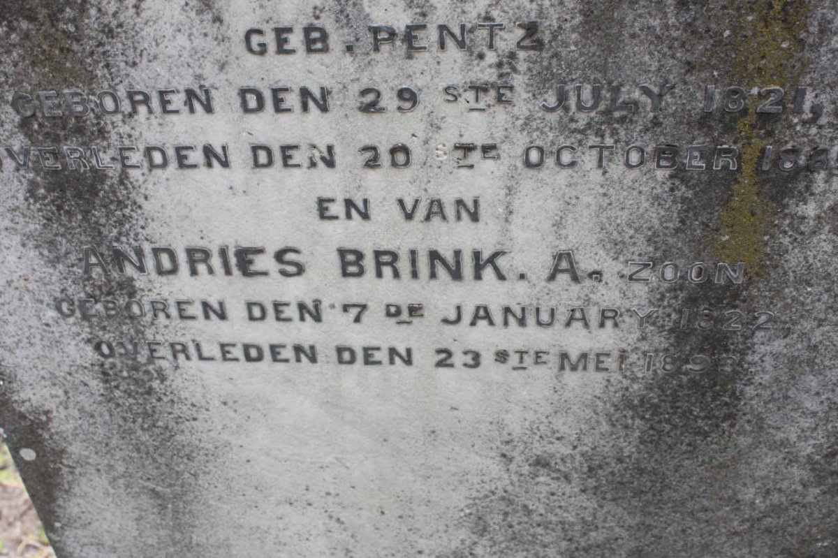 BRINK Andries 1822-1893