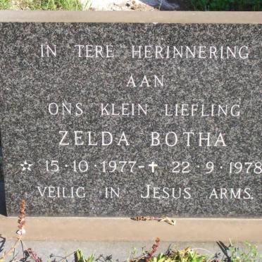 BOTHA Zelda 1977-1978