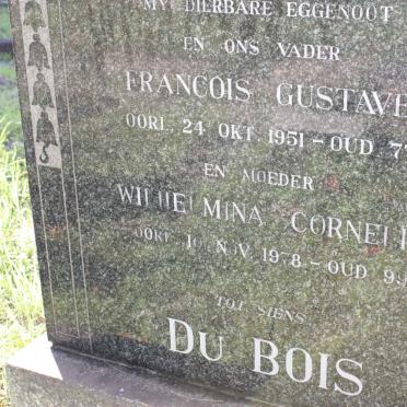 BOIS Francois Gustave, du -1951 &amp; Wilhelmina Cornelia -1978