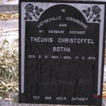 BOTHA Theunis Christoffel 1905-1973