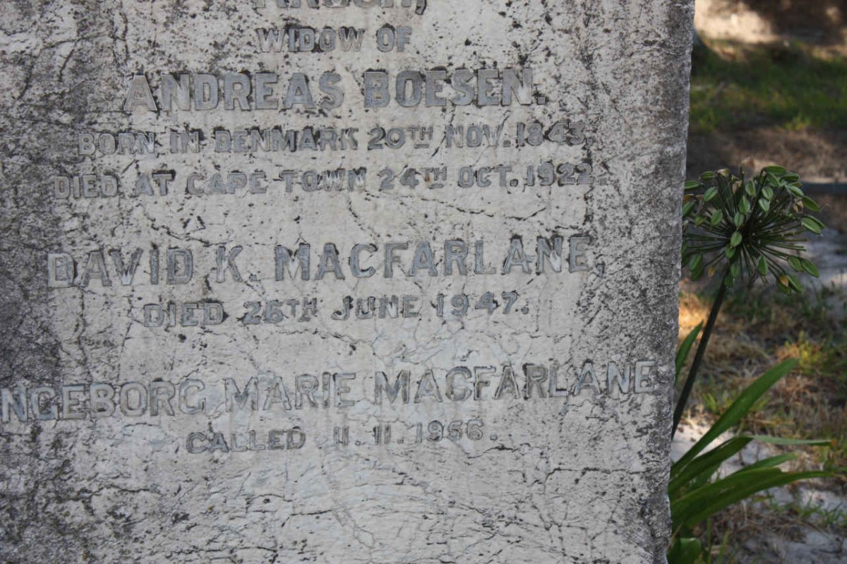 MACFARLANE David K. -1947 &amp; Ingeborg Marie -1956