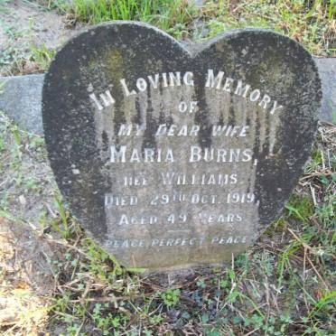 BURNS Maria nee WILLIAMS -1919