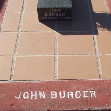 BURGER John 1921-1943