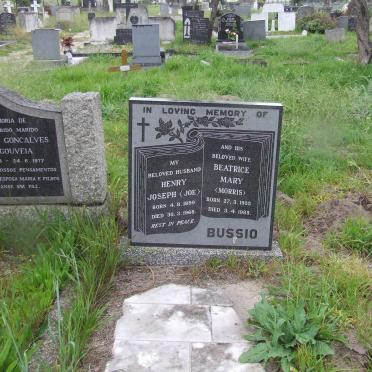 BUSSIO Henry Joseph 1899-1968 &amp; Beatrice Mary MORRIS 1905-1985
