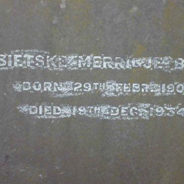 BYLO Sietske Merrigje 1904-1934
