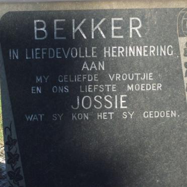 BEKKER Jossie