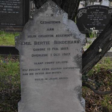 BINDEMANN Emil Bertie 1889-1927