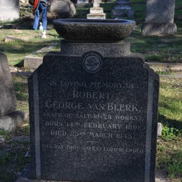 BLERK Robert George, van 1891-1943