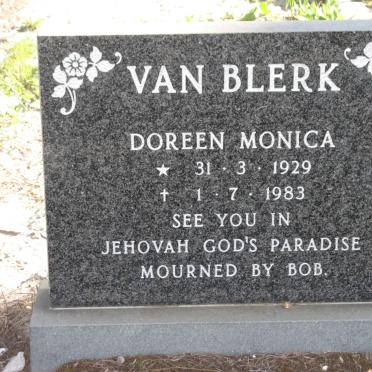 BLERK Doreen Monica, van 1929-1983