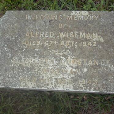 WISEMAN Alfred -1942 &amp; Elizabeth Constance -1943