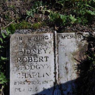 CHAPLIN Sidney Robert 1902-1960 &amp; Winnie Grace Mc?