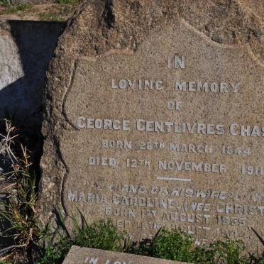 CHASE George Centlivres 1844-1911 &amp; Maria Caroline CHRISTIE 1855-1944