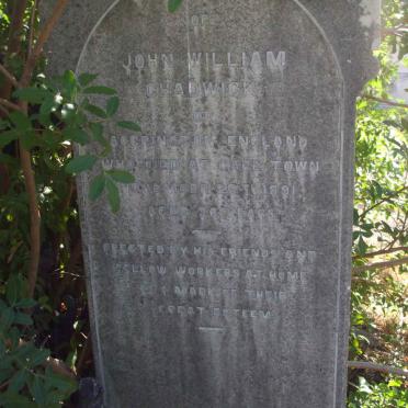 CHADWICK John William -1891