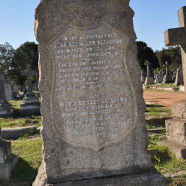 CLEGHORN Charles Fuller 1840-1916 &amp; Maria Bridget 184?-192? :: BARKE? Maria Bruce -1956