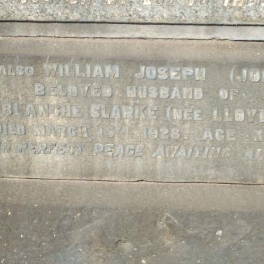 CLARKE William Joseph  -1928