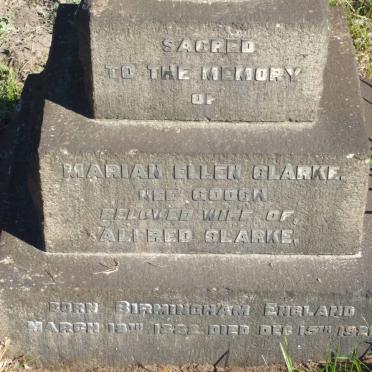 CLARKE Marian Ellen nee GOOGH 1882-1921