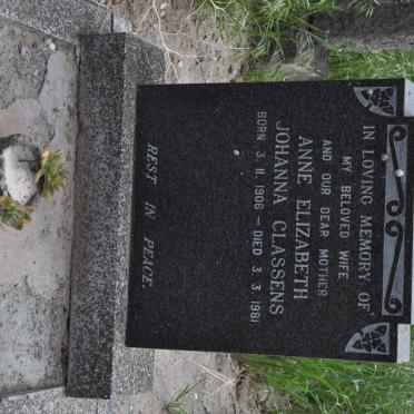 CLASSENS Anne Elizabeth Johanna 1906-1981