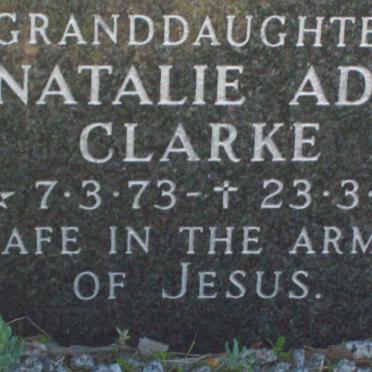 CLARKE Natalie Ada 1973-1981