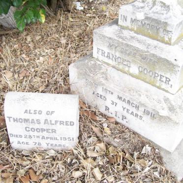 COOPER Frances -1911 :: COOPER Thomas Alfred  -1951