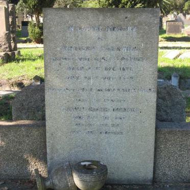 CORNHILL Samuel George 1863-1947 &amp; Matilda 1871-1939